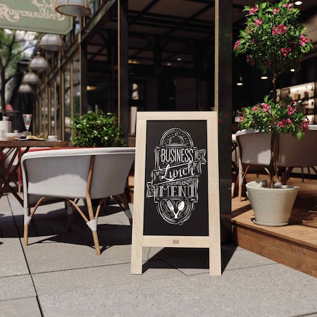Flash Furniture Weathered Wooden A-Frame Magnetic Chalkboard HGWA-GDI-CRE8-472315-GG